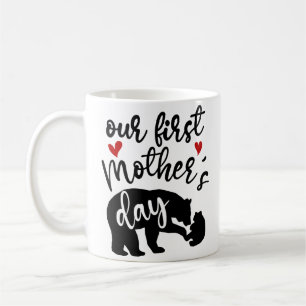 Unser erster Muttertag hört Mama Bären Geschenk, 1 Kaffeetasse