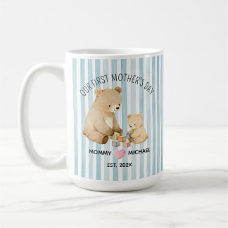 Unser erster Muttertag Mama und Baby Bär Becher Kaffeetasse