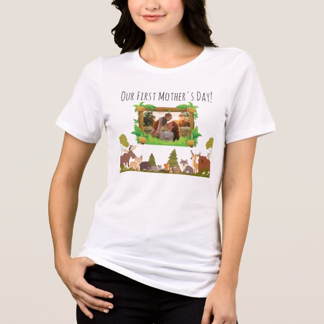 Unser erster Muttertag Tri-Blend Shirt (Vorderseite)