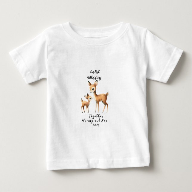 Unser erster Muttertag zusammen Baby T-shirt (Vorderseite)