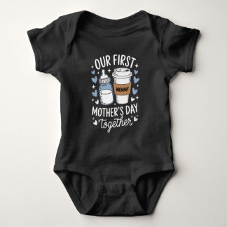 Unser erster Muttertag Zusammen Neue Mutter Baby Strampler