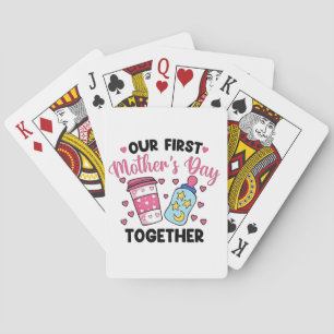 Unser erster Muttertag zusammen Paare heiraten Spielkarten