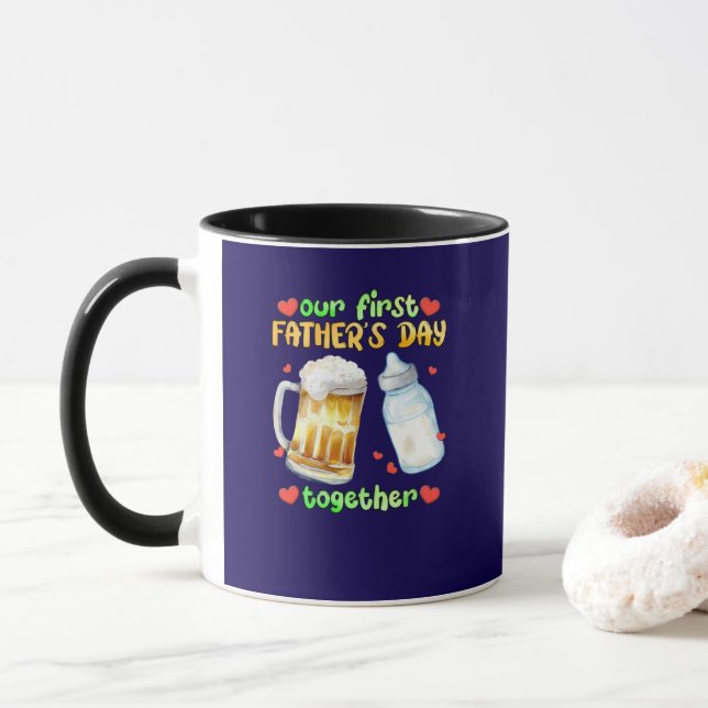Unser erster Tag des Vaters zusammen Tasse (Mit Donut)