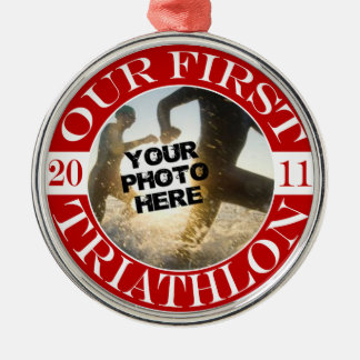 Unser erster Triathlon - 2011 Ornament Aus Metall
