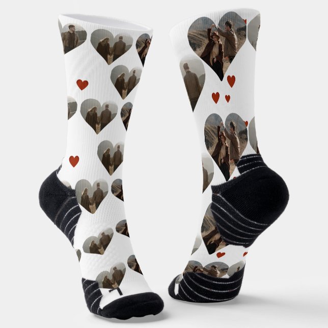 Unser Erster Valentinstag als Foto Socken (Gewinkelt)
