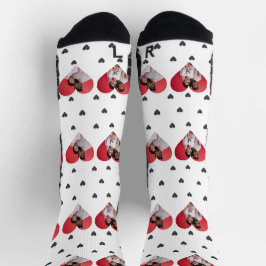 Unser Erster Valentinstag als Foto Socken
