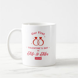 Unser erster Valentinstag als Mr. & Mrs. 2026 Kaffeetasse