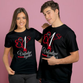 Unser erster Valentinstag zusammen | Paare T-Shirt