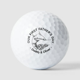 Unser erster Vater-Tag zusammen, Baby & Papa Golfball