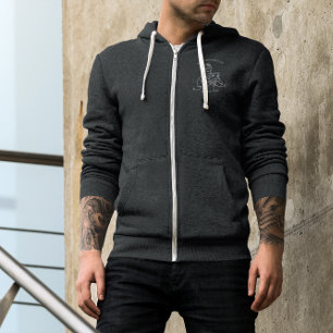 Unser erster Vatertag Line Art Hoodie