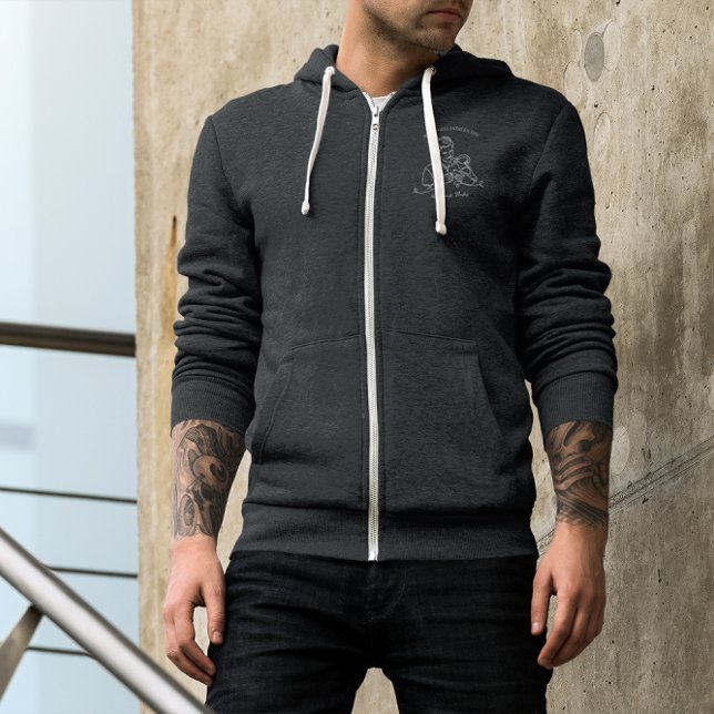 Unser erster Vatertag | Line Art Hoodie (Von Creator hochgeladen)