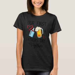 Unser erster Vatertag Milch VS Biere Zusammen Daht T-Shirt