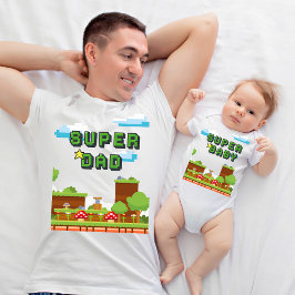 Unser erster Vatertag Neue Papa und Baby Matching T-Shirt