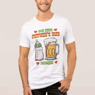 Unser erster Vatertag zusammen - Flasche & Bier Tri-Blend Shirt