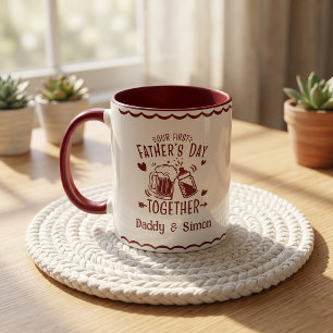 Unser erster Vatertag zusammen Tasse