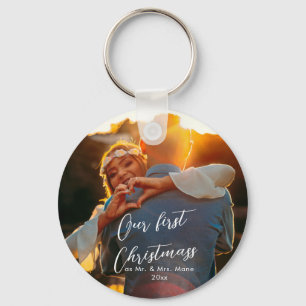 Unser erster Weihnachts-Chic-Script-Name Christmas Schlüsselanhänger