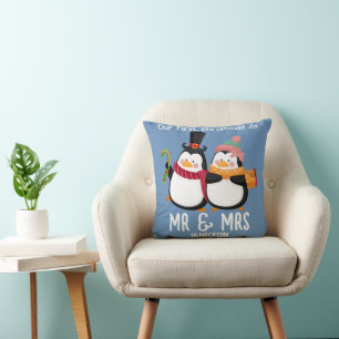 Unser erster Weihnachtsmann und Frau Newlywed Peng Kissen