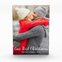 Unser erster Weihnachtspaar-Foto-Block Fotoblock