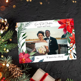 Unser erstes Chrismas Poinsettia-Foto