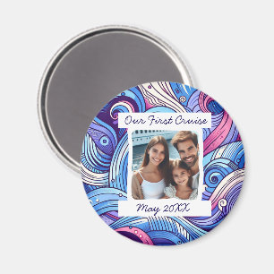Unser erstes Cruise Family Vacation Foto Souvenir Magnet