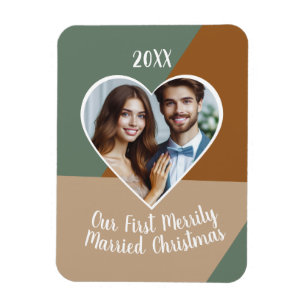 Unser erstes fröhlich verheiratetes Weihnachten Cu Magnet