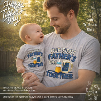 Unser erstes gemeinsames Vatertagsfest Papa Tri-Blend Shirt