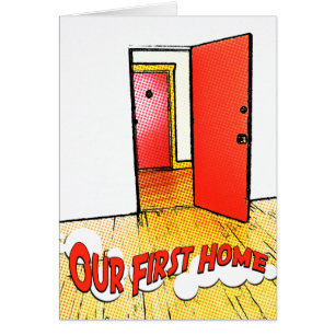 unser erstes Haus Comic-Tür