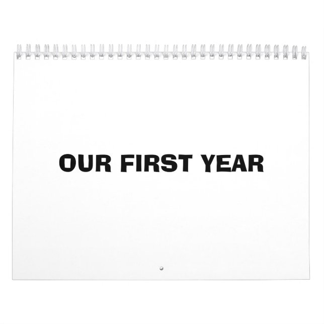 Unser erstes Jahr Kalender (Titelbild)