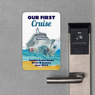 Unser erstes Kreuzfahrtkabinen-Türschild Magnet