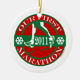 Unser erstes Marathon Keramikornament