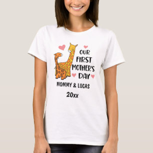 Unser erstes Muttertag Giraffe 2025 T-Shirt
