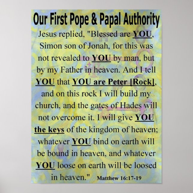 Unser erstes Pope & Papst Authority Plakat (Vorne)