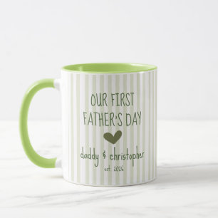 Unser erstes Vatertag personalisierte Tasse für Pa