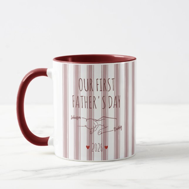 Unser erstes Vatertags-Mug Tasse (Links)