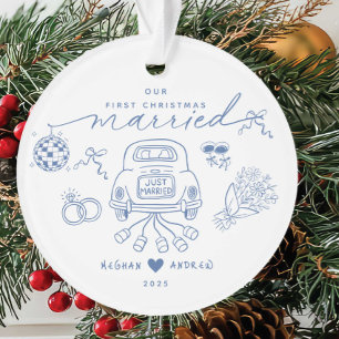 Unser erstes Verheiratetes Weihnachtsgeschenk Ornament