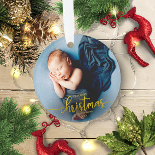 Unser erstes Weihnachten als Großeltern Elegantes  Ornament
