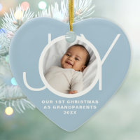 Unser erstes Weihnachten als Großeltern Foto Blau