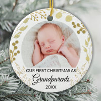 Unser erstes Weihnachten als Großeltern Gold Foto