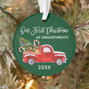 Unser erstes Weihnachten als Großeltern liefern Le Ornament