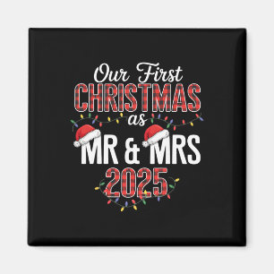 Unser erstes Weihnachten als Herr und Frau 2025 Pa Magnet