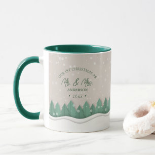 Unser erstes Weihnachten als Herr und Frau Paper C Tasse