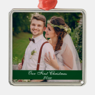 Unser erstes Weihnachten, das erstklassigen Silbernes Ornament