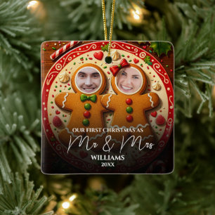 Unser erstes Weihnachten Herr und Frau lustiger Le Keramikornament