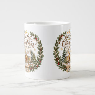 Unser erstes Weihnachten in unserem neuen Zuhause Jumbo-Tasse