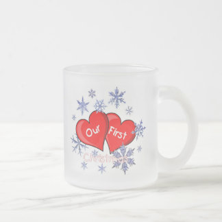 Unser erstes Weihnachten Mattglastasse