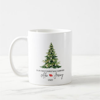 Unser erstes Weihnachten verheirateter Becher Kaffeetasse