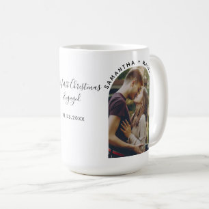 Unser erstes Weihnachten verlobt Foto Personalized Kaffeetasse
