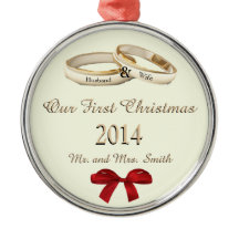 Unser erstes Weihnachten w/rings und Bogen