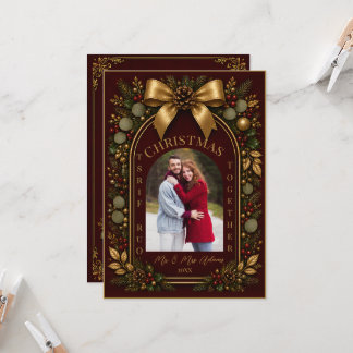Unser erstes Weihnachten zusammen als Neuvermählte Karte