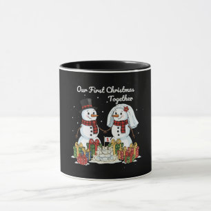 Unser erstes Weihnachten zusammen   Frischvermählt Tasse